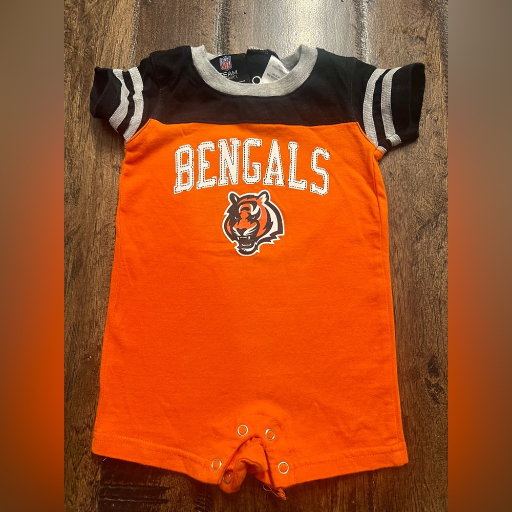 NFL Bengals Kids Tee in Orange and Black